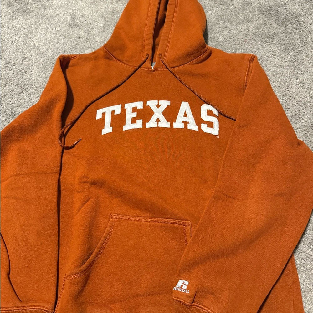 Russell Athletic Men's Orange Texas Hoodie
